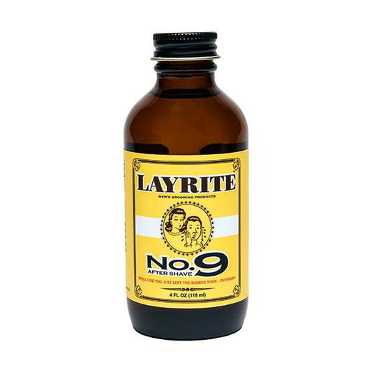 LAYRITE NO.9 BAY RUM AFTERSHAVE 4OZ